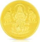 Gold-Plated Akshay Lakshmi Coin